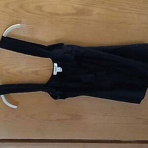 WHBM black ruffled tank